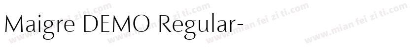 Maigre DEMO Regular字体转换